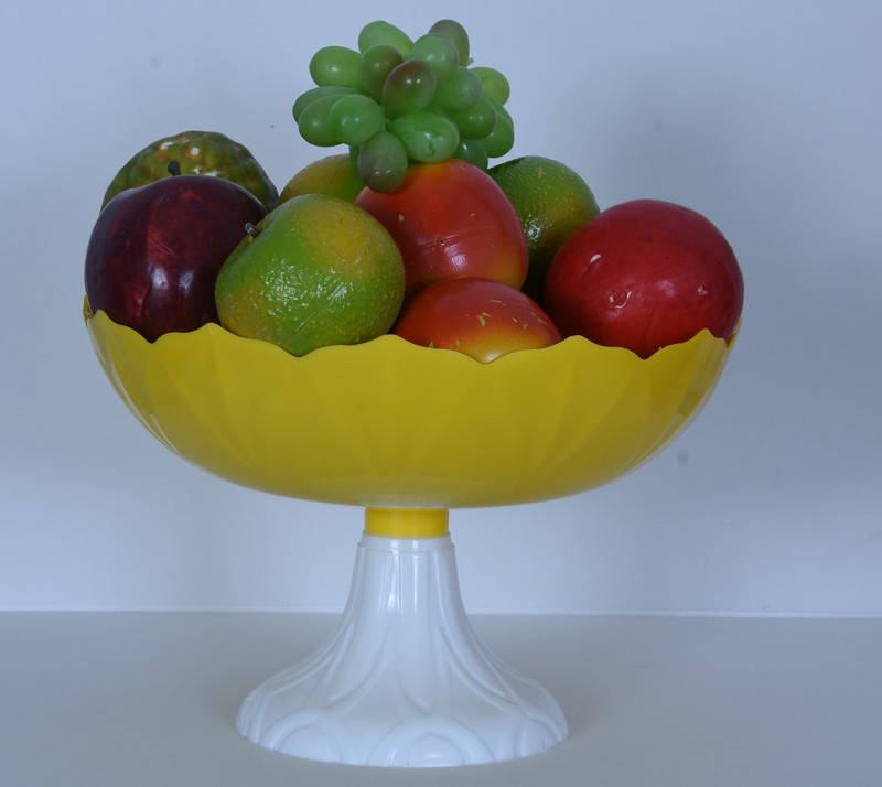 doma Fruit Stand Yellow Plastic Fruit & Vegetable Basket(Yellow)