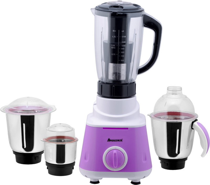 ANJALIMIX O-megaViolet 4jarviolet600 600 Mixer Grinder(Violet, 4 Jars)