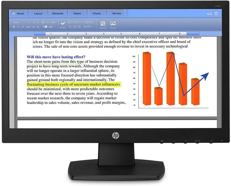HP 18.5 inch HD Monitor (H19K)