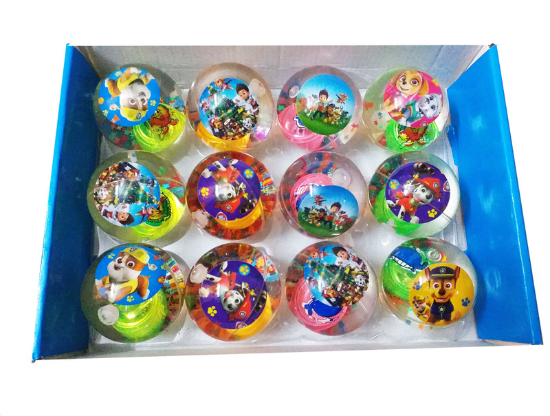 dhinchak 12 LED flashning balls Bouncy Crystal clear balls for returning gifts and self play(White)