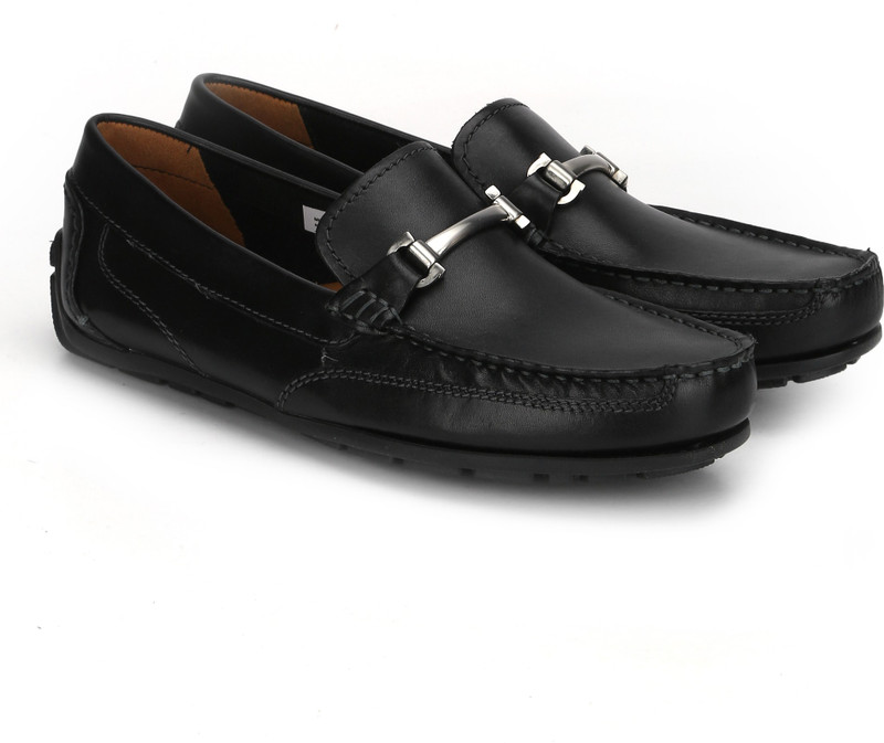 Buy Clarks Benero Brace Black Leather Loafers For Men Black Online at desertcartFiji