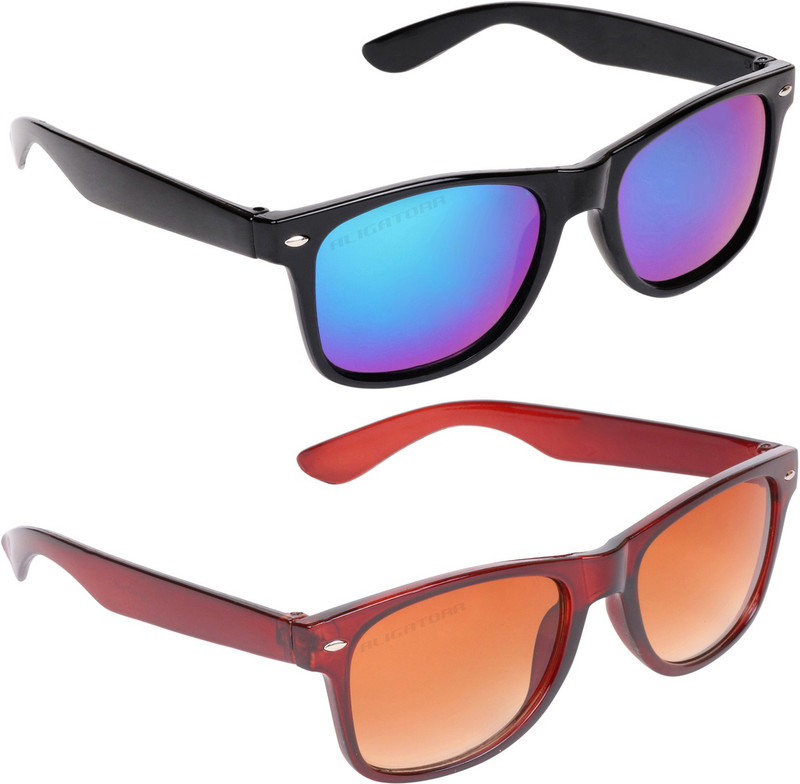 Aligatorr Wayfarer Sunglasses(Multicolor)