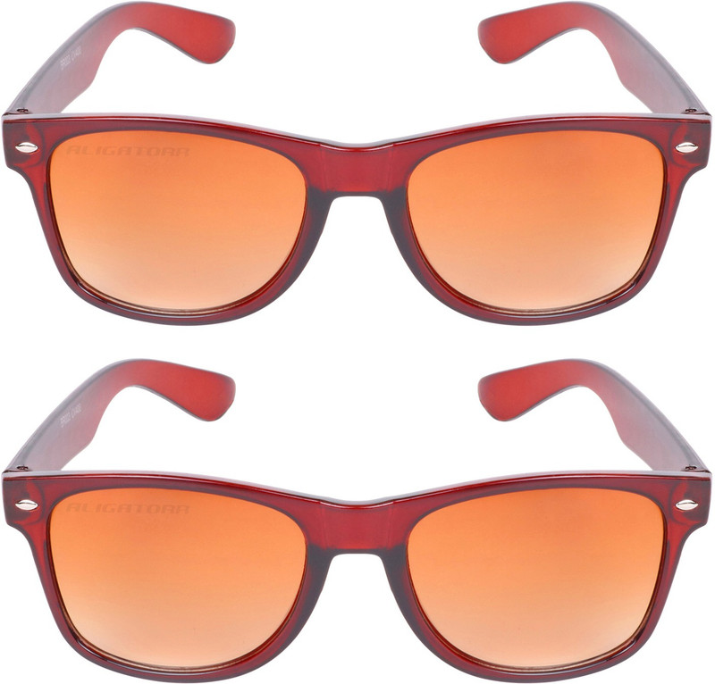 Aligatorr Wayfarer Sunglasses(Golden)