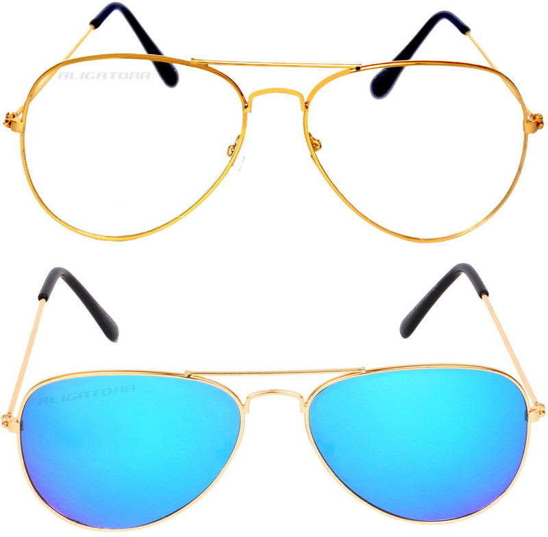 Criba Aviator Sunglasses(Clear, Blue) Criba Aviator Sunglasses(Clear, Blue)