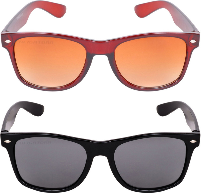 Criba Wayfarer Sunglasses(Black, Golden) Criba Wayfarer Sunglasses(Black, Golden)