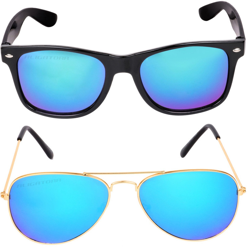 Criba Wayfarer, Aviator Sunglasses(Blue) Criba Wayfarer, Aviator Sunglasses(Blue)