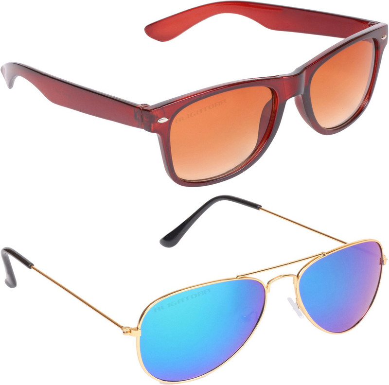 Aligatorr Aviator, Wayfarer Sunglasses(For Boys & Girls)