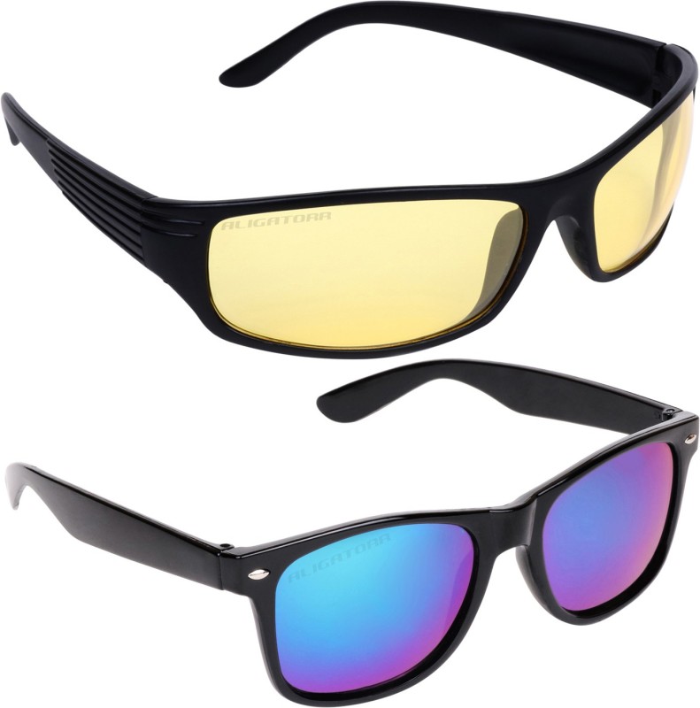 Aligatorr Retro Square, Wayfarer Sunglasses(For Boys & Girls)