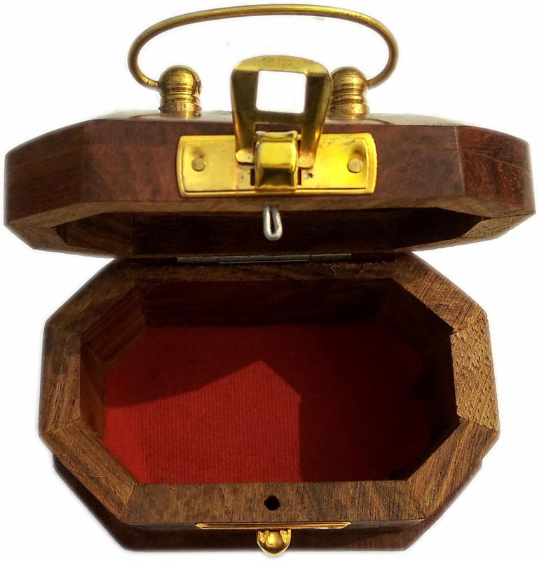 nature crafts NC-001 jewellery purpose Vanity Box(Brown)