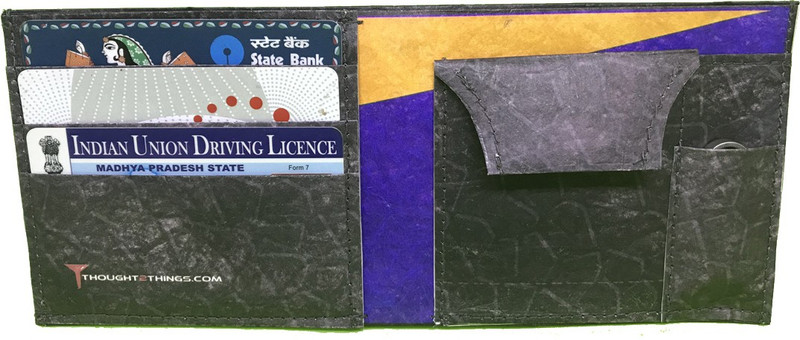 thought2things Men Casual Grey Tyvek Wallet(3 Card Slots)