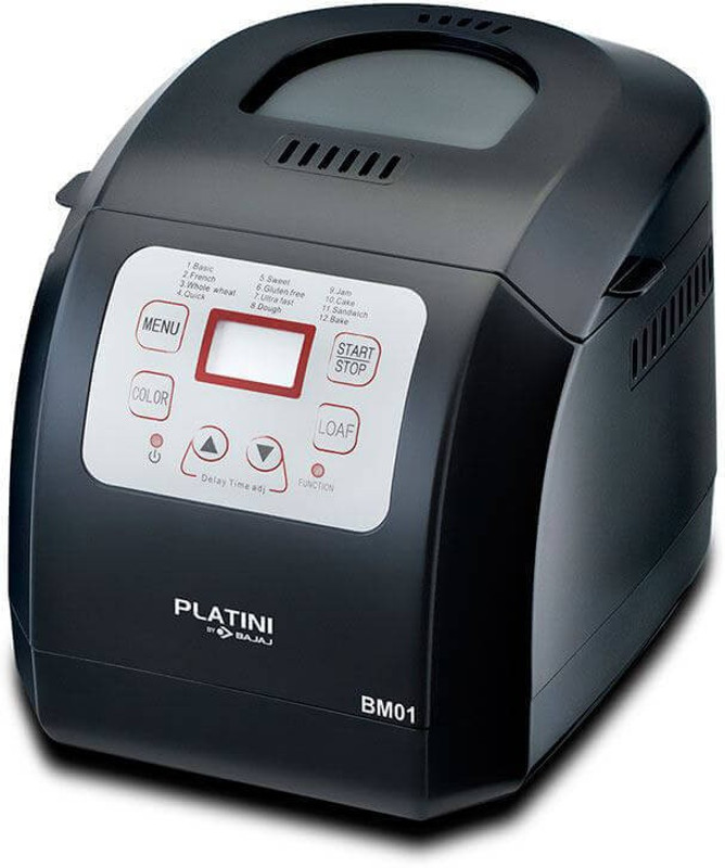 Bajaj Platini Bread Maker BM01 BM01 Bread Maker(Black, Grey) Bajaj Platini Bread Maker BM01 BM01 Bread Maker(Black, Grey)