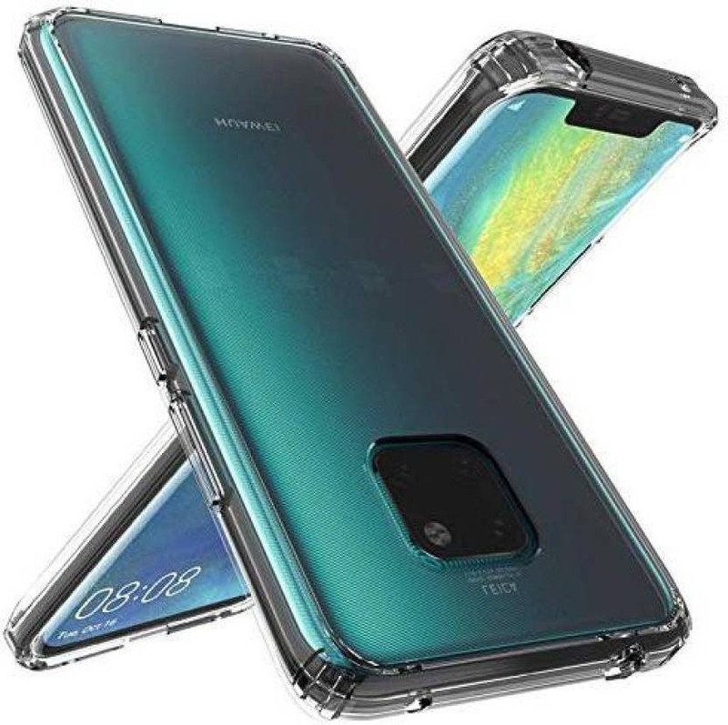 wemix technologies Bumper Case for Huawei Mate 20 pro(Transparent, Shock Proof, Silicon)