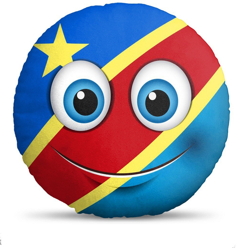 vghome Cartoon Cushions & Pillows Cover(40 cm*40 cm, Red, Yellow)