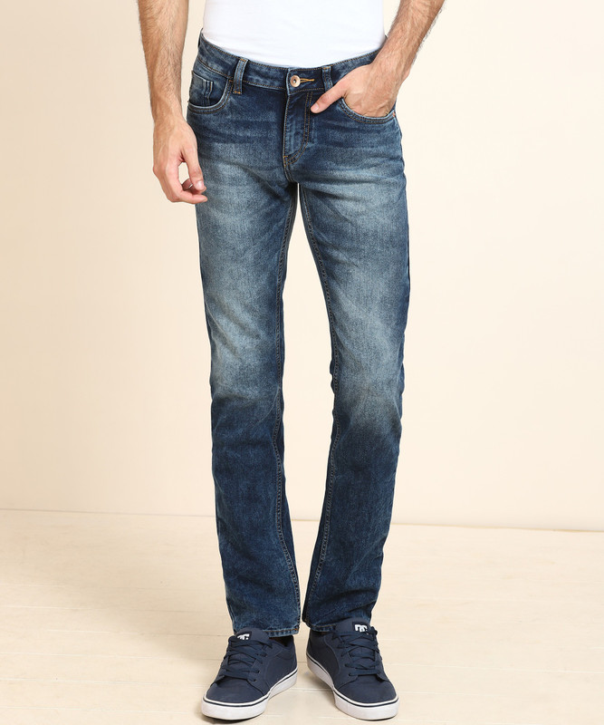 flying machine tapered fit men blue jeans