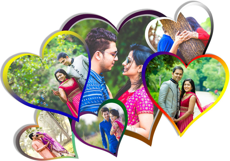 unique stuff Wood Photo Frame(Multicolor, 3 Photos)