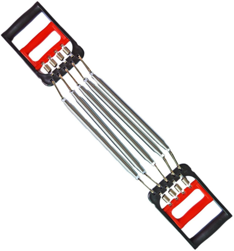 Fitness Chest Expander with Hand Grip 2 in 1 Resistance Tube(Red, Silver, Black) Fitness Chest Expander with Hand Grip 2 in 1 Resistance Tube(Red, Silver, Black)