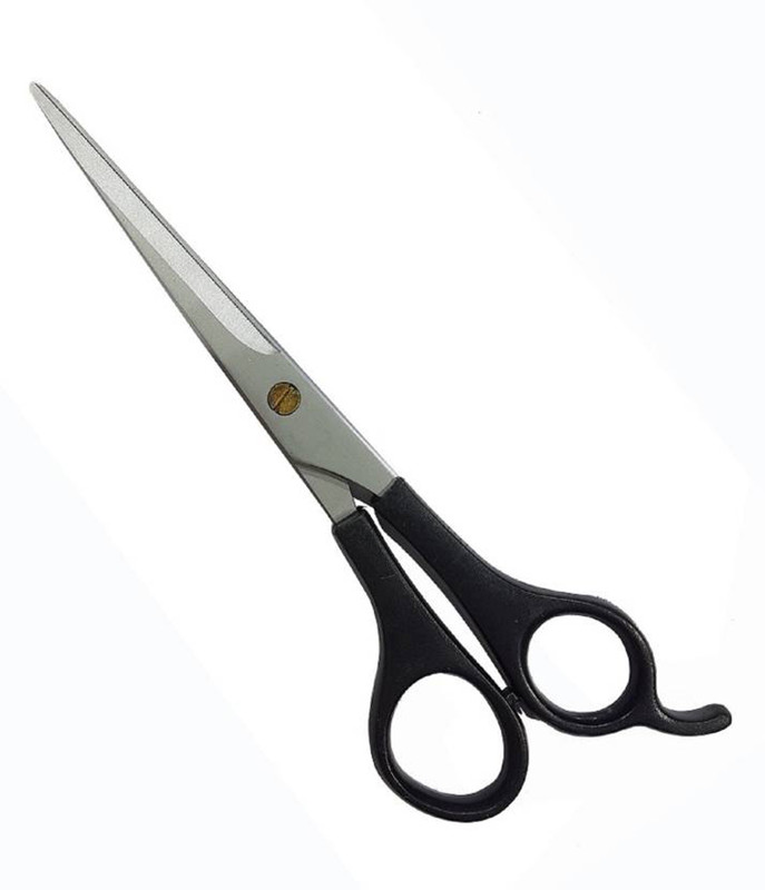 Confidence Hair Cut Scissors Salon And Parlor, Black Scissors(Set of 1, Black)