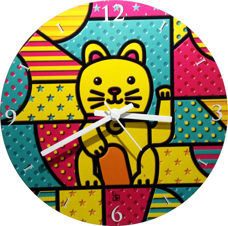 shobhamit innovatives Analog 4 cm X 28 cm Wall Clock(Black, Without Glass)