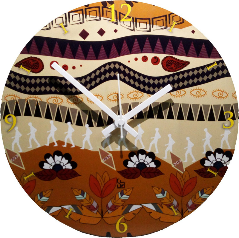 shobhamit innovatives Analog 4 cm X 28 cm Wall Clock(Black, Without Glass)