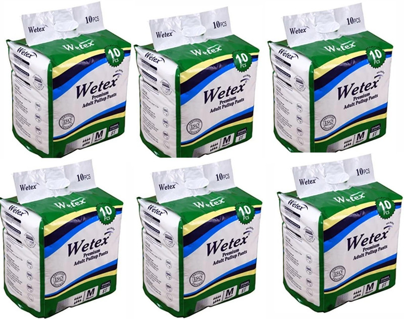 wetex PULLUP Adult Diapers - M(60 Pieces)