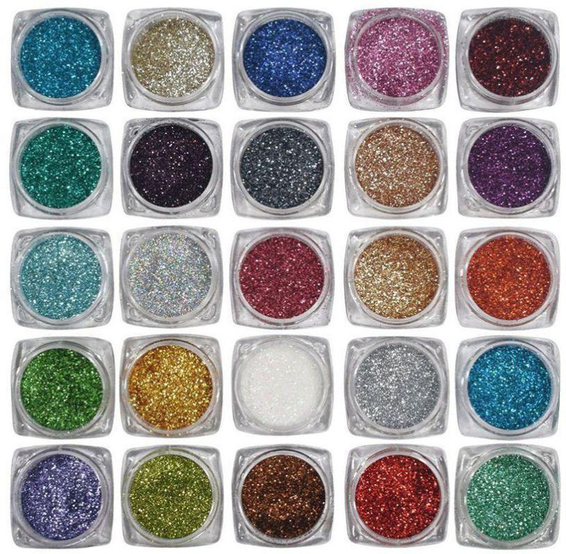 krazy Eyeshadow 25 Multicolor Glitter Pack 0f 25 2 ml(Multicilor)
