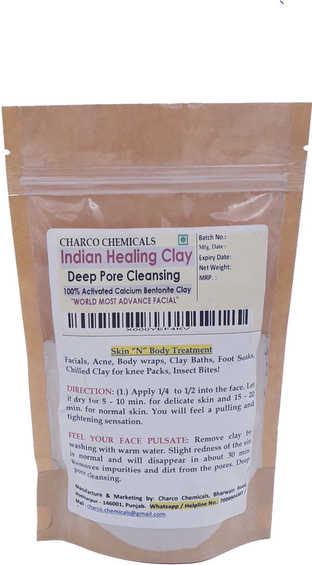 charco chemicals Indian Healing Bentonite Clay(200 g)