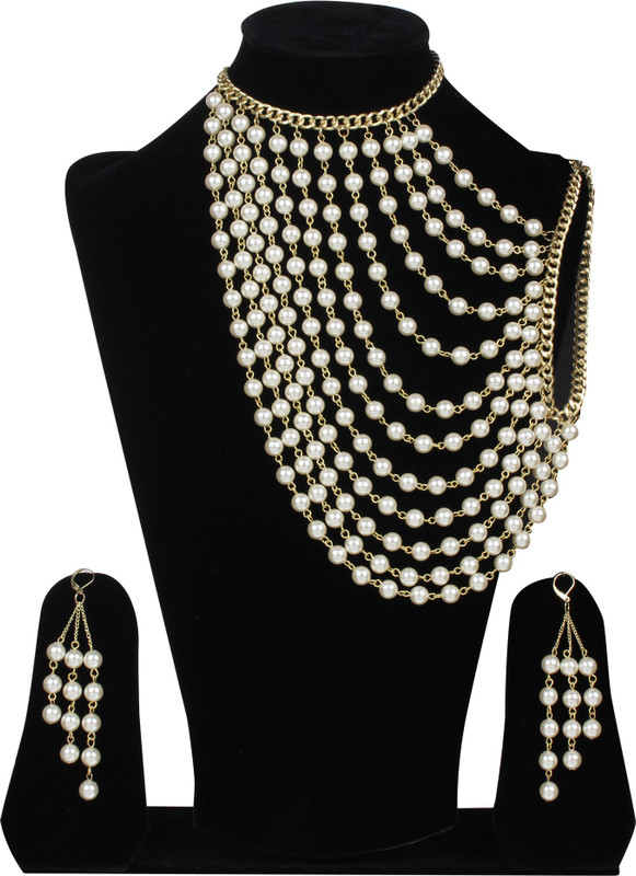 vfi Mother of Pearl, Alloy Jewel Set(White)