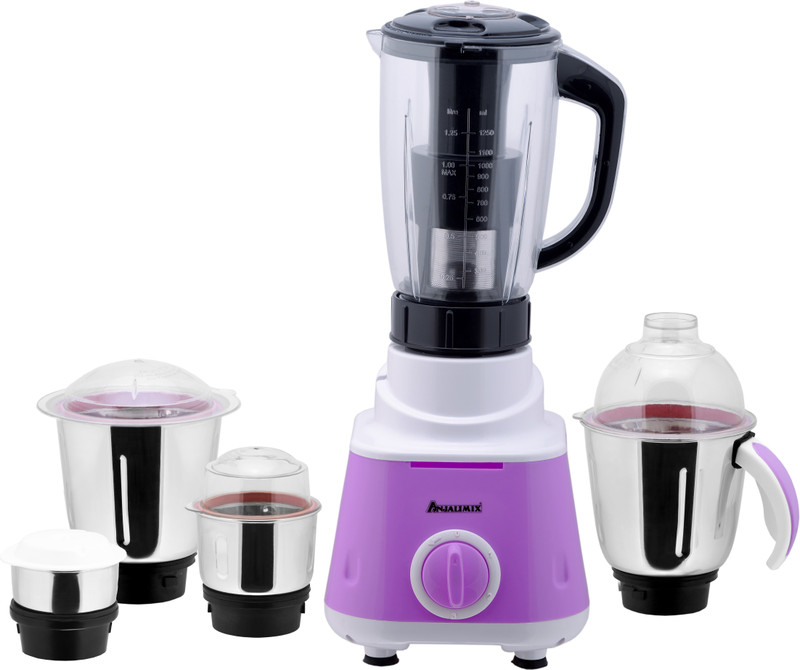 ANJALIMIX O-megaViolet 5jarviolet600 600 Mixer Grinder(Violet, 5 Jars)