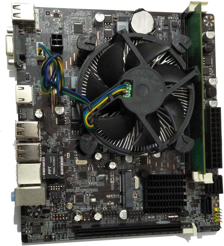 ZEBRONICS H61 Mboard + i5 3470 Processor + 4GB DDR3 Ram + CPU Fan LGA 1155Socket ATX Intel H61 Express  Chipset DDR3 Motherboard for Desktop