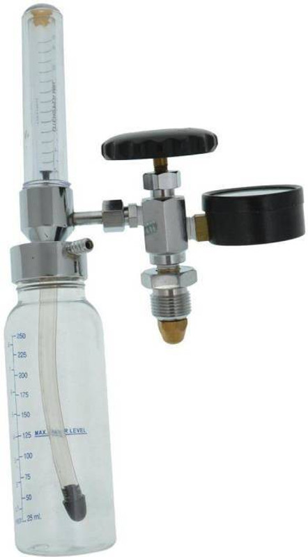vittico Oxygen Fine Adjustment Valve with Rotameter & Humidifier Bottle Oxygen Concentrator Oxygen Concentrator(0 - 10 lpm)