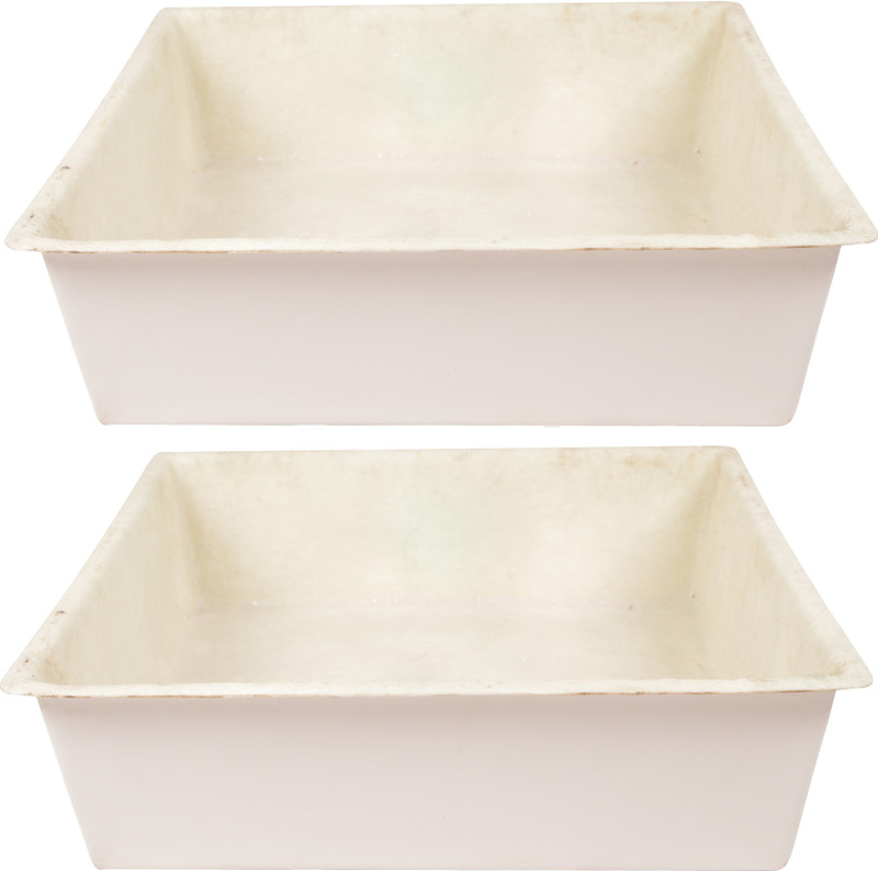 green dews Plant Container(Fiber Glass, External Height - 14 cm)
