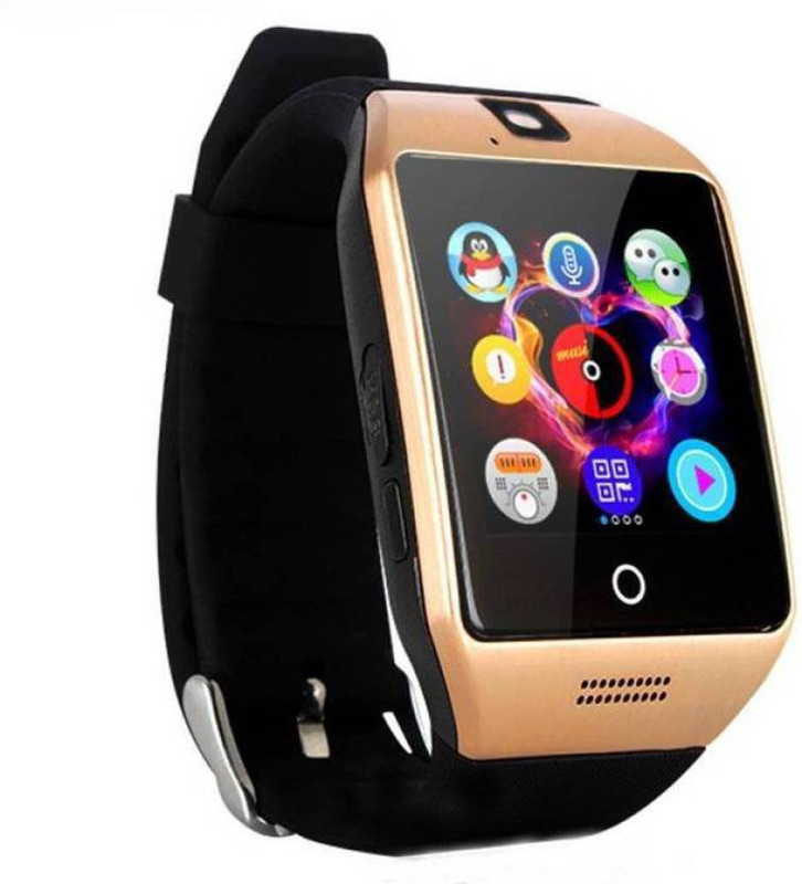 krazzy india Kem GT08 golden smartwatch Brown Smartwatch(Brown Strap Free Size)