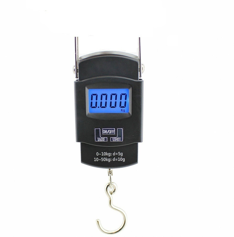 Akshar Digital Weighing 50Kg Portable Hook Type Scale, Black Weighing Scale(Black)