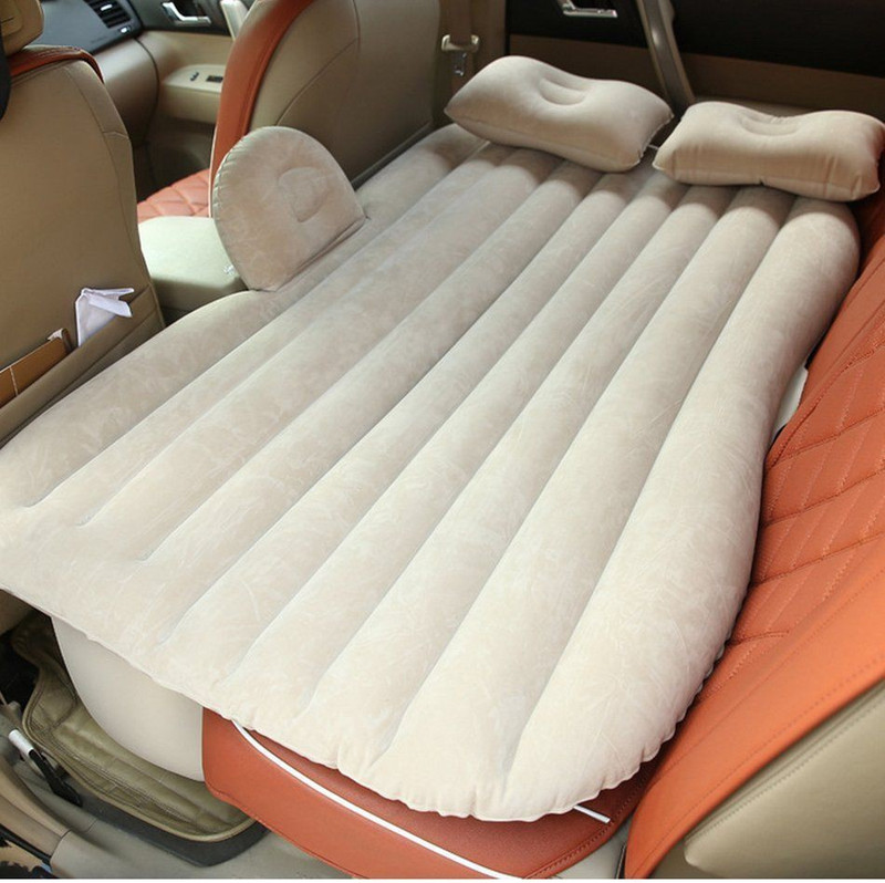 Techtest Car Inflatable Bed ( Inflatable Bed Small Beige ) Comfortable 5 In 1 Car Inflatable Bed(Universal)