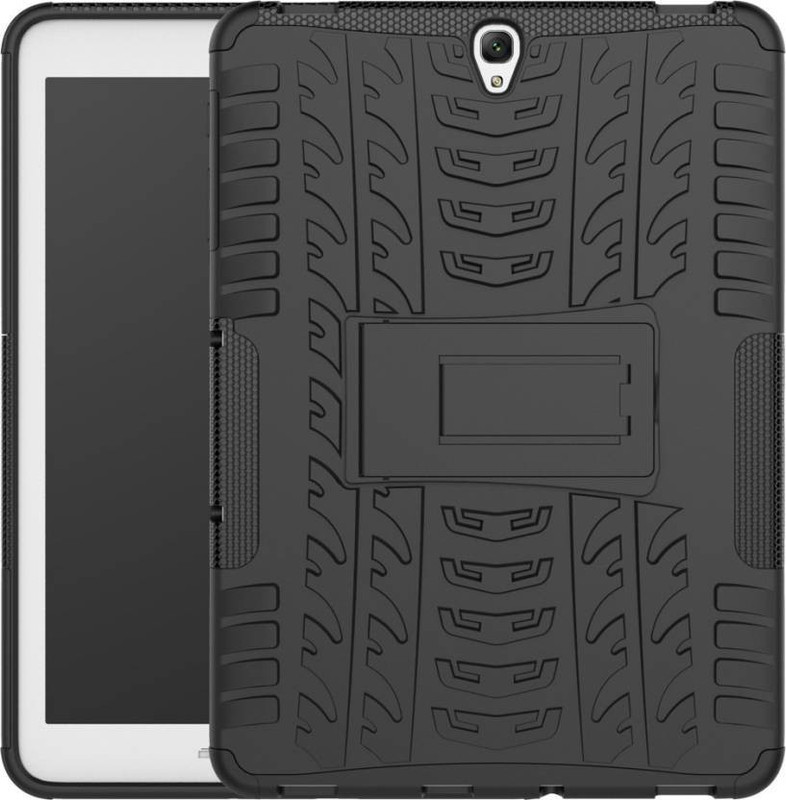 aaralhub Flip Cover for Samsung Tab S3 (T825)(Black, Dual Protection)