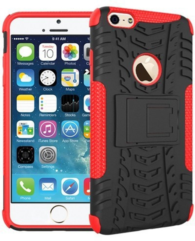 aaralhub Back Replacement Cover for Apple iPhone 7 Plus(Red, Dual Protection)