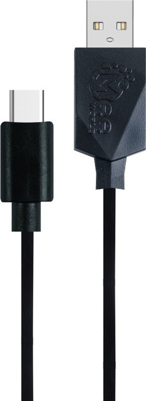 meeworld LN-01 3.4 A 1.2 m USB Type C Cable(Compatible with Car Charger, Tablets, Smartphone, Mobile, Black)