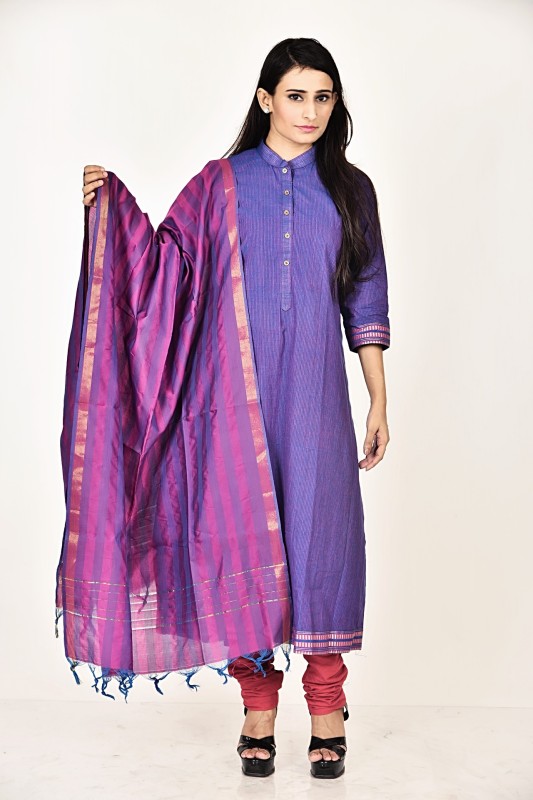 amodini Silk Cotton Blend Striped Women Dupatta