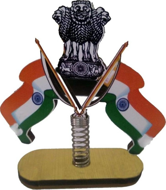 ak club India Triangle Car Dashboard and office table indian Flag Triangle Car Dashboard Flag Flag(Cotton)