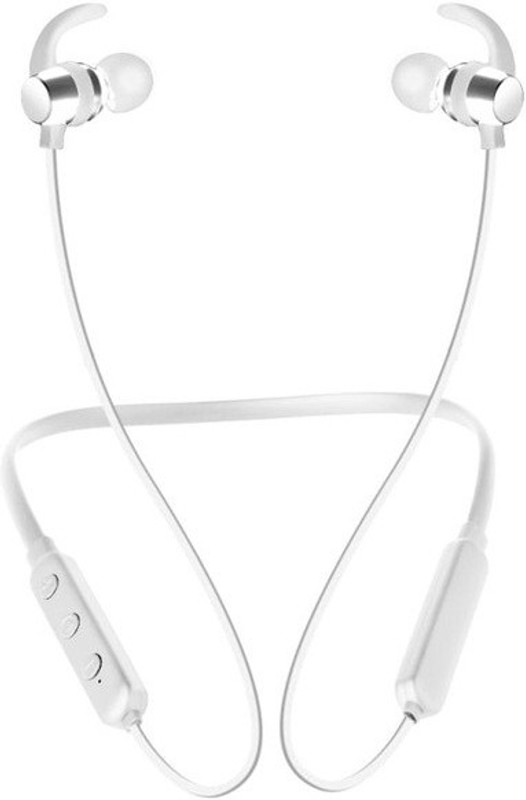 blare BB Bluetooth Headset with Mic(White, In the Ear)