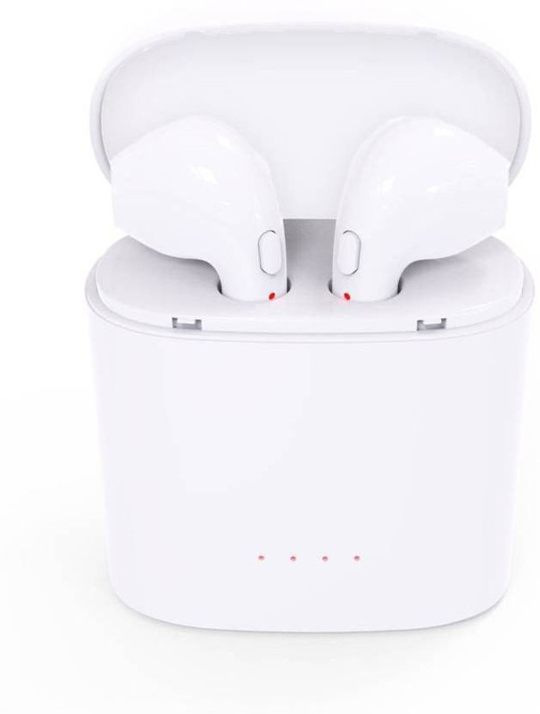 pal collection -5 Bluetooth Headset with Mic(White, In the Ear)