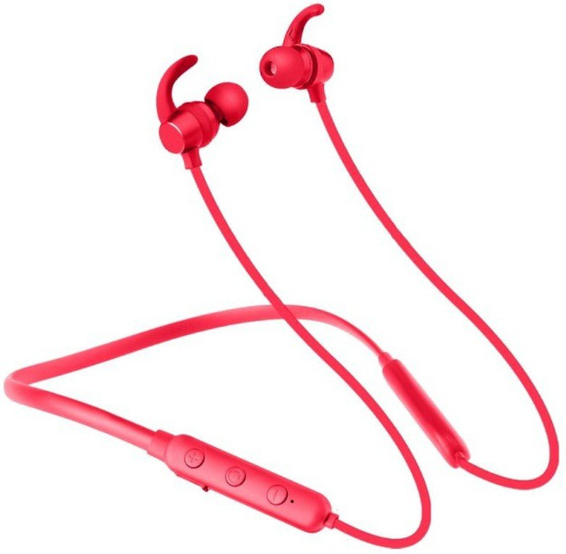 blare BB Bluetooth Headset with Mic(Red, In the Ear)