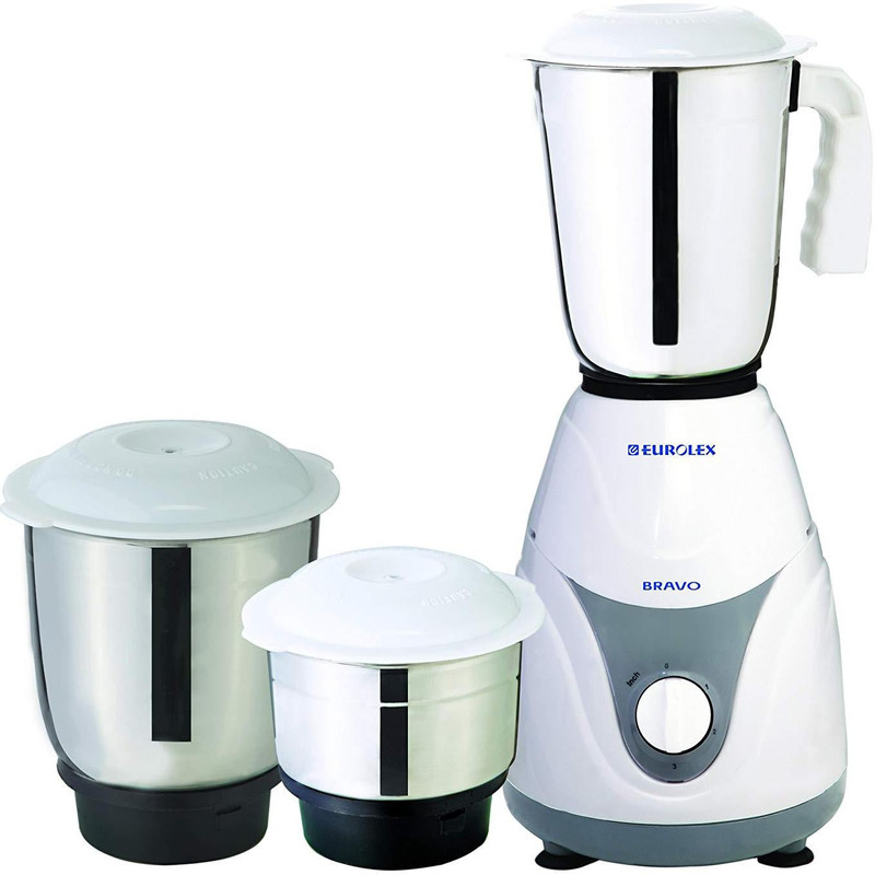 eurolex JX 3 DX 1653 750 Mixer Grinder(White, 3 Jars)