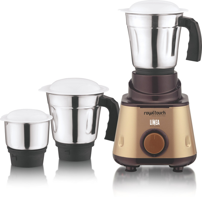 ROYAL TOUCH NA LINEA 600 Mixer Grinder(GOLDEN, 3 Jars)