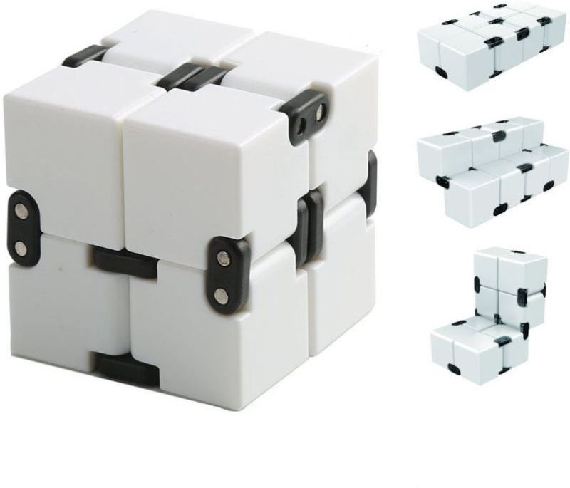 kingsbuy Infinity Cube for Stress Relief - (White)(1 Pieces)