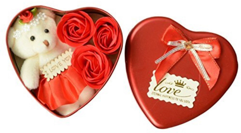 kesha spree Heart-Shaped Tin Box - Jewellery Box Jewellery Box Vanity Box(Red)