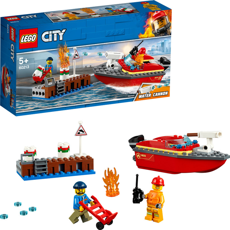 Lego Dock Side Fire (97 Pcs)(Multicolor)