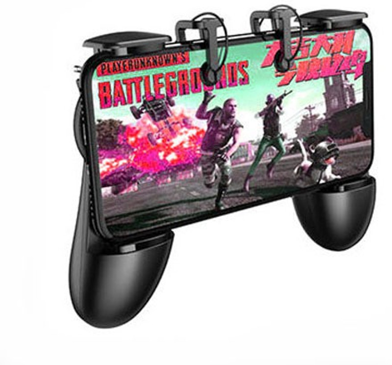 m s megaslim Best Quality Gamepad for Knives Out PUBG Mobile Phone Shoot Game Controller L1R1 Shooter Trigger Fire Button 3 in 1 for iOS Android  Gaming Accessory Kit(Black, For Android, iOS)