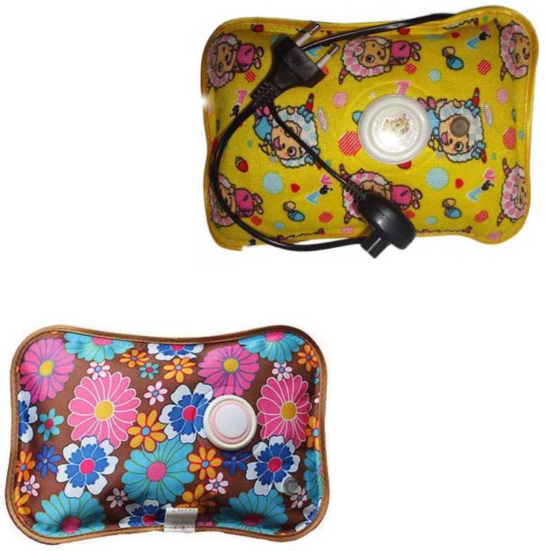 saioni Electrothermal Hot Water Gel Bag 2 Pack Combo of Electric 1 L Hot Water Bag(Multicolor)