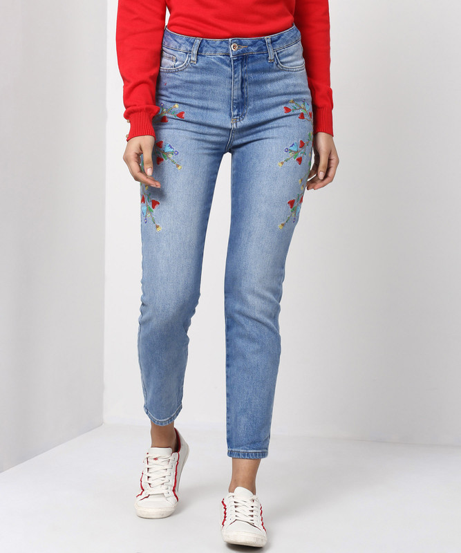 Trendyol Regular Women Blue Jeans Buy Online In Jamaica At Desertcart